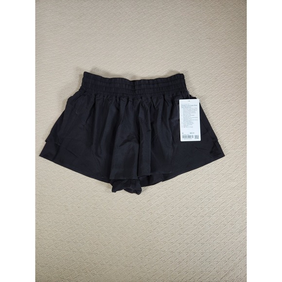 Lululemon Shake It Out High-rise Run Short 2.5 inch Women's Size M Black Running - Picture 1 of 7